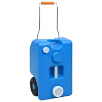 VidaXL Camping-Wassertank mit Rollen 25 L Blau