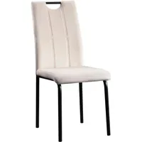 Hti-Living Esszimmerstuhl Denton Velvet Polyester weiß