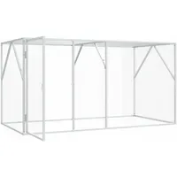 VidaXL Vogelkäfig Anthrazit 208 x 102 x 108 cm