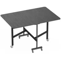 Homcom Küchentisch 80 x 73 x 120 cm schwarz