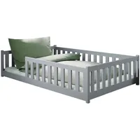 Kids Collective Jugendbett Bodenbett 120 x 200 cm Kiefer