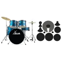 XDrum Semi 22" Standard Schlagzeug Satin Blue Sparkle -