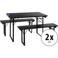 Stagecaptain Hirschgarten Bierzeltgarnitur 6-tlg. Grau