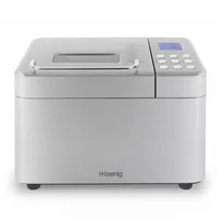 H.koenig BAKE440 Brotmaschine, 3 Brotgrößen, Startvorwahl/Warmhaltefunktion, abnehmbarer Behälter, antihaftbeschichtet,
