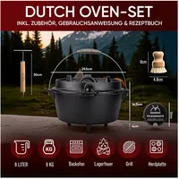Gusskönig Dutch Oven 9 l Gusseisen
