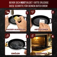Gusskönig Mini Gusseisen-Pfännchen-Set 11,7 cm Gusseisen Schwarz