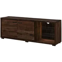 Wolf Möbel BARK TV-Lowboard 175x40x63 Dunkelbraun Massivholz