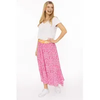 Zwillingsherz Maxirock Damen Floral Rosa L/XL