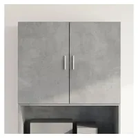VidaXL Wandschrank 80x42,5x64 cm Betongrau Holzwerkstoff