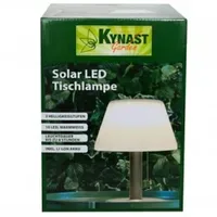 KYNAST GARDEN Solar LED Tischlampe Edelstahl/Kunststoff 20 cm Ø