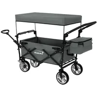 Hauki Bollerwagen XXL faltbar Grau