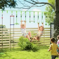 Aiyaplay Ninja Warrior Hindernisparcours für Kinder 10 m Ninja