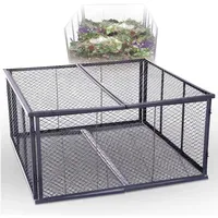 Novatool, Komposter + Gartensack, Garten-Komposter Metall 100x100x100 cm -