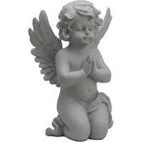 Relaxdays Betender Grabengel 0cm Grau