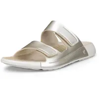 ECCO Pantolette ECCO "COZMO W", Damen, Gr. 41, weißgoldfarben,
