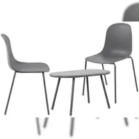 CLP 2er Sitzgruppe Veldin dunkelgrau