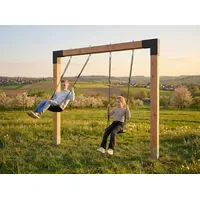 EXIT TOYS Doppelte Holzschaukel 110 Natur