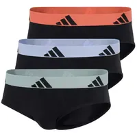 Adidas Active Flex Cotton Slip Schwarz/Orange XXL 3er Pack