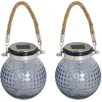 Hi Laterne Glas 10,5 x 12,5 cm 2er Set