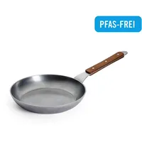 WOLL Bratpfanne WOLL "Woll Carbon Steel Flachpfanne", silber (silberfarben),