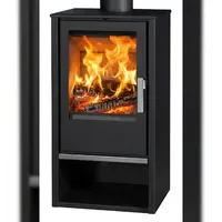 VICTORIA Capri Kaminofen Stahl Schwarz