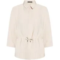Betty Barclay Bluse Damen mit Tunnelzug Grau Beige 46