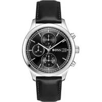 Boss STRATUS Quarzuhr Leder 44 mm 1514326