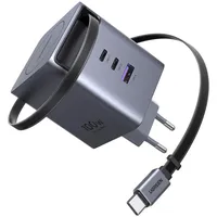 UGREEN 100W GaN Schnellladegerät mit ausziehbarem Kabel
