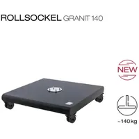 Knirps Rollsockel Granitsockel 140 kg poliert Schwarz
