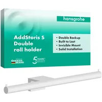 Hansgrohe AddStoris S Toilettenpapierhalter doppelt, 41768700