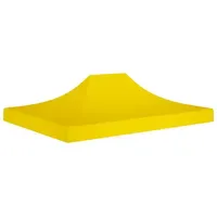 VidaXL Partyzelt-Dach 4,5x3 m Gelb