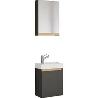 VCM 3 tlg. Hängeschrank Gäste-WC Waschbecken Softclose Cosila