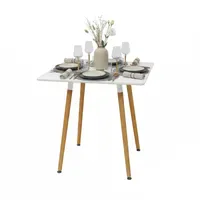 Relaxdays Eckiger Esstisch 75 x 75 x 75 cm