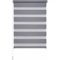 LIEDECO Doppelrollo Klemmfix-Duo-Rollo 45 x 160 cm grau