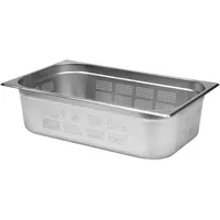 TRIZERATOP Gastro Behälter, Gastronomiebehälter Edelstahl GN 1/1 530x325mm, gelocht