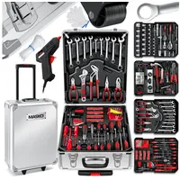 Masko Werkzeugkoffer 1400-tlg. Aluminium grau/silber