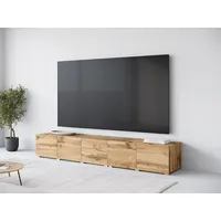 OTTO home Denver TV-Schrank 250 cm Braun Kunststoff/Metall/Holzwerkstoff