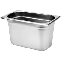 TRIZERATOP Gastro Behälter, Gastronomiebehälter Edelstahl GN 1/4 265x162mm |