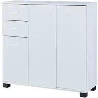 [en.casa] Crimla 76 x 80 x 28 cm Weiß
