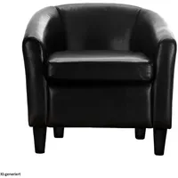 Hti-Living Clubsessel Cadogan Kunstleder 64 x 70 x 70