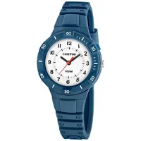 Calypso K5886/2 10 mm Quarz Dunkelblau Silikonarmband Blau/Weiß onesize