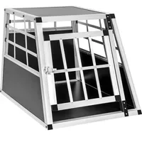 Tectake Hundetransportbox single Schwarz