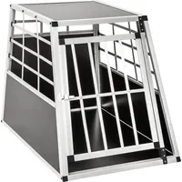Tectake Hundetransportbox single Schwarz