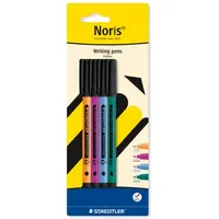 Staedtler Fineliner Noris writing pen, F, 0,6mm, 4er Set