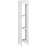 [en.casa] Standregal 80 x 17 x 17 cm Weiß