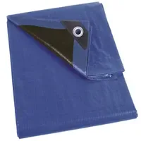 Perel Abdeckplane 2 x 3 m Blau/Schwarz