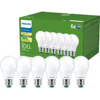 Philips LED-Lampe 6er Set 100 W E27 warmweiß 2.700