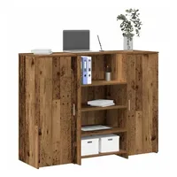 VidaXL Empfangstheke Altholz-Optik 135x50x103,5 cm Holzwerkstoff