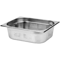 TRIZERATOP Gastro Behälter, Gastronomiebehälter Edelstahl, gelocht GN 1/2 Tiefe