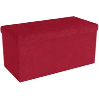 Intirilife Truhenbank Faltbar Rot 76 x 38 x 38